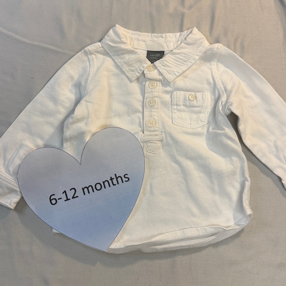 GAP baby - Classic White Polo style baby/Kids Shirt